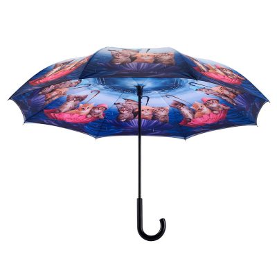 Galleria Kittens Ahoy Reverse Close Umbrella