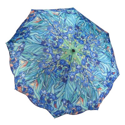 Galleria Van Gogh Irises Folding Umbrella